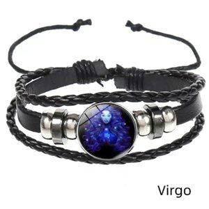 Virgo (August 23 - September 22) Genuine Leather Bracelet